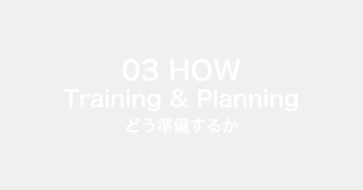 Training & Planning