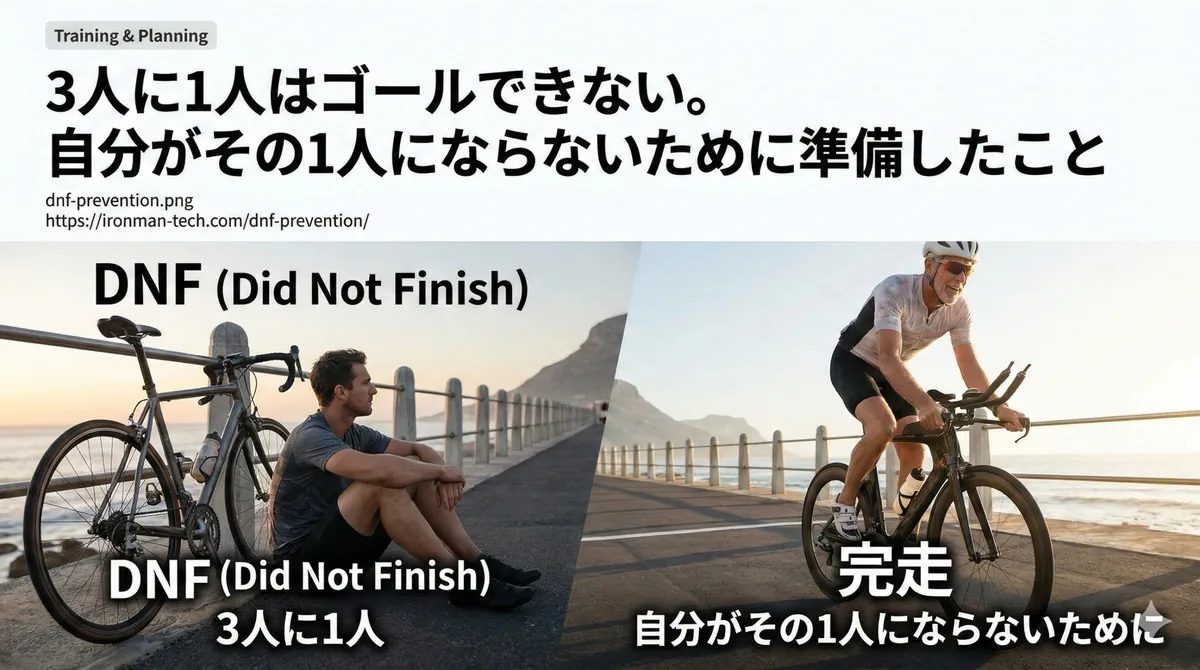 トライアスロン完走率70%｜DNFを避ける10の鉄則【226km完走者が実践】