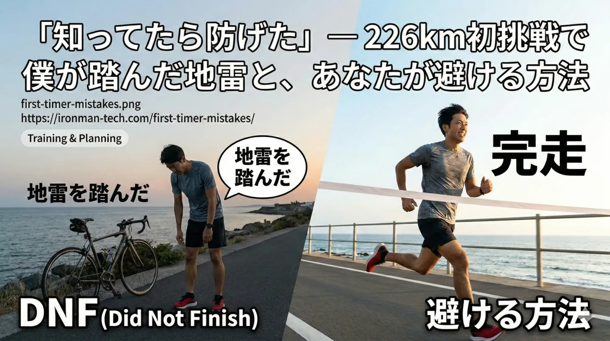 「知ってたら防げた」— 226km初挑戦で僕が踏んだ地雷と、あなたが避ける方法